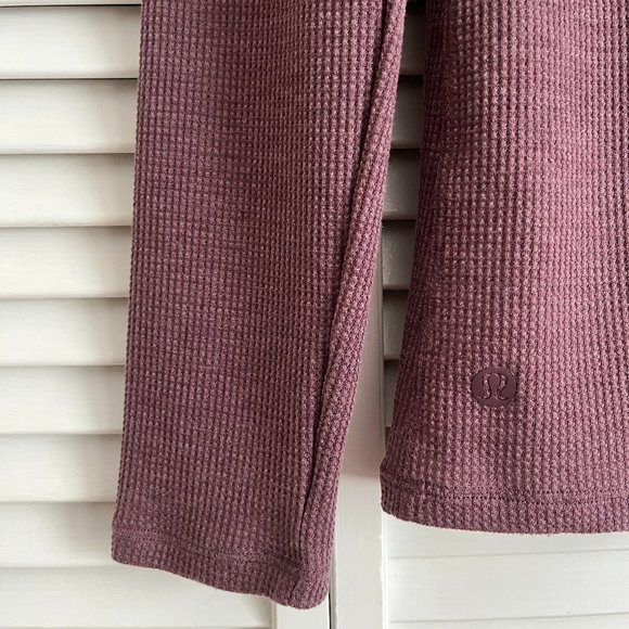 Lululemon Close Call Henley Long Sleeve Heathered Plum fits women’s large rare - Picture 8 of 8